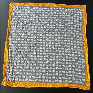 Glentex 100% silk elephant scarf 26”